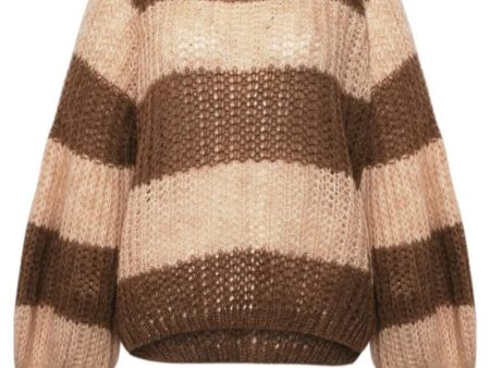 Noella - Kela Knit - 1230 Beige Brown Stripe For Discount