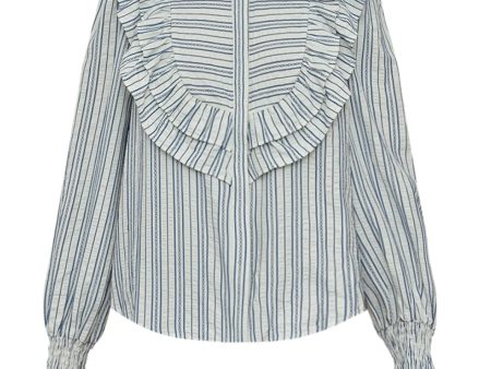 Gossia - Cocogo Lu Shirt G2364 - Blue - Off-White Stripes Sale