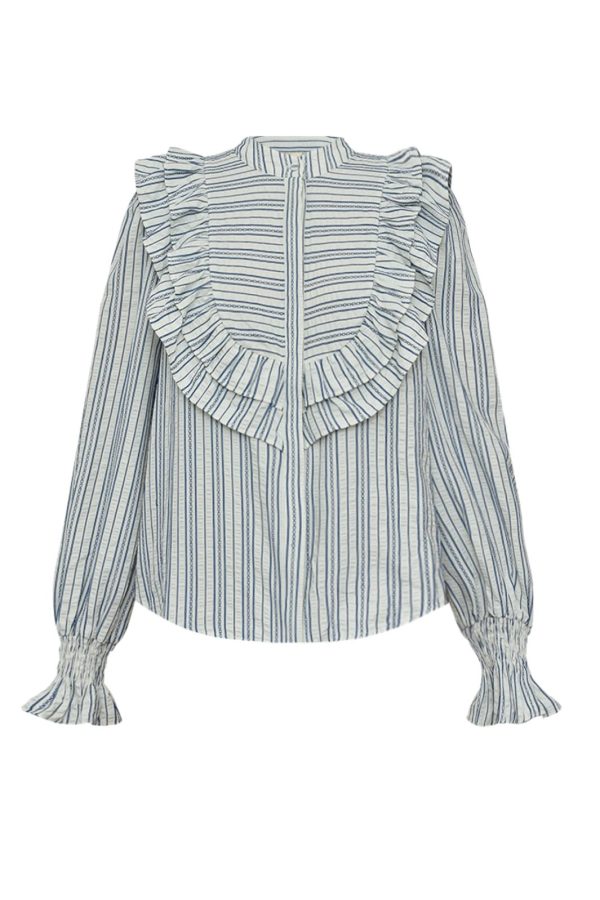 Gossia - Cocogo Lu Shirt G2364 - Blue - Off-White Stripes Sale