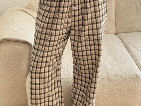 BYIC - Mayaic Pants - bbc Beige Black Checks on Sale