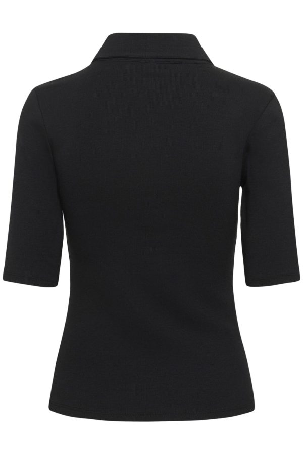 Gestuz - Gzdrew Polo Top 10910593 - 100017 Black For Cheap