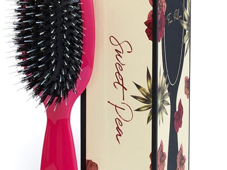 Fan Palm - Boar- & Nylon Brush - Sweet Pea Small on Sale