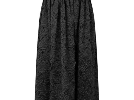 Stine Goya - Volominous Midi Dress, 2320 Fil Coupé - Black Fashion