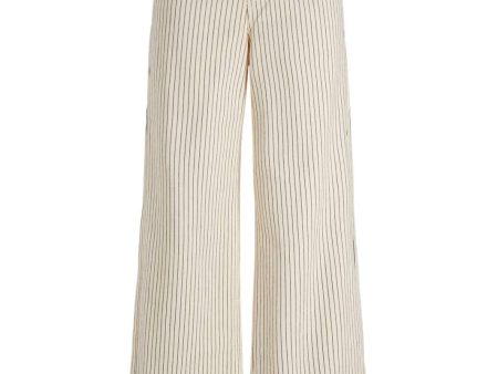 Jjxx - Jxmaddy Tokyo Pant - 4705104 Blanc De Blanc Black Pinstripe Online Sale