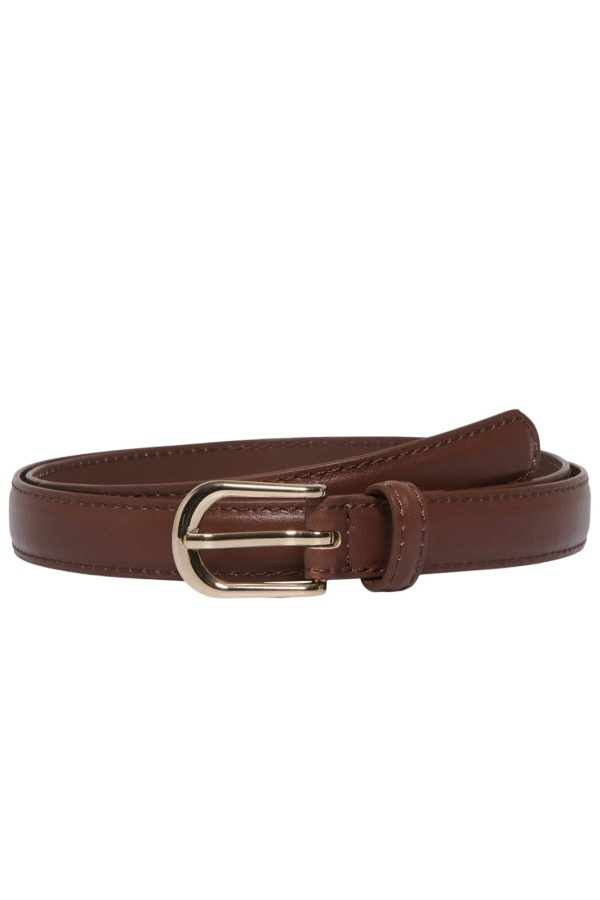 Only - Onlgina Pu Jeans Belt Acc 15350959 - 4781238 - Cognac Gold Buckle Online now