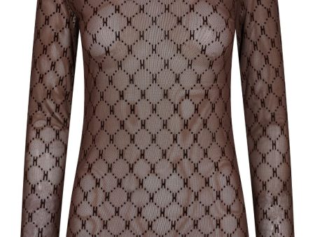 Hype The Detail - Mesh Blouse - Brun 89 Fashion