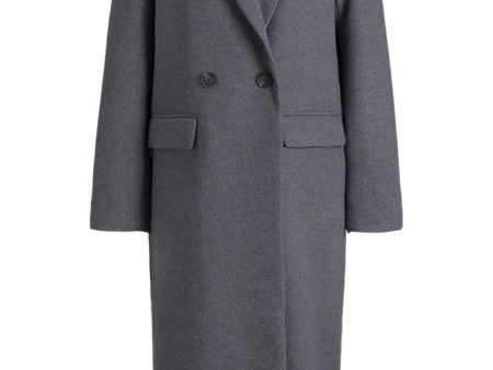 Jjxx - Jxelisa Long Wool Blend Coat 12258930 - 4521685 - Medium Grey Melange Online Sale