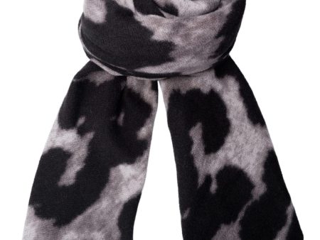 Black Colour - Bcfelina Leo Scarf 208366 - Grey Leo Hot on Sale