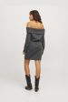 Jjxx - Jxevi Off Shoulder Dress Knit 12264128 - 4741724 - Dark Grey Melange Discount