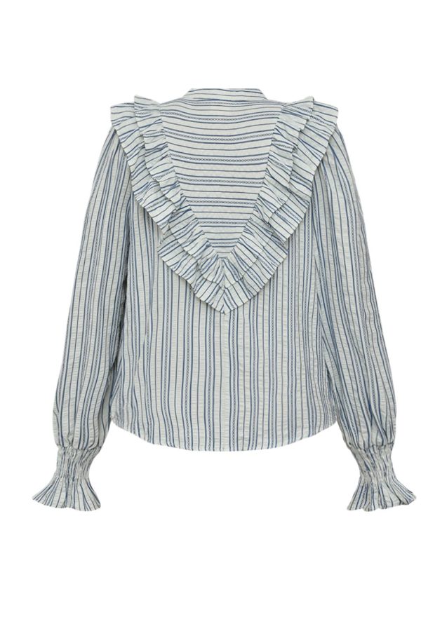 Gossia - Cocogo Lu Shirt G2364 - Blue - Off-White Stripes Sale