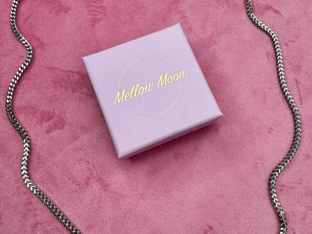 Mellow Moon - Necklace Figaro Mesh F9023 - Forsølvet on Sale