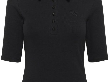 Gestuz - Gzdrew Polo Top 10910593 - 100017 Black For Cheap