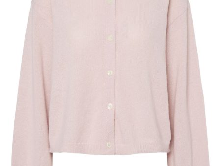 Pieces - Pcida Ls O-Neck Knit Cardigan Pwp Mm - 4742196 Roseate Spoonbill Fashion