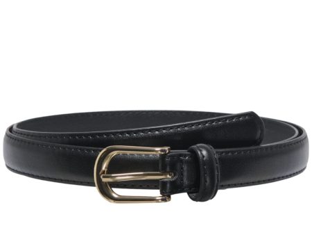 Only - Onlgina Pu Jeans Belt Acc 15350959 - 4781227 - Black Gold Buckle Supply