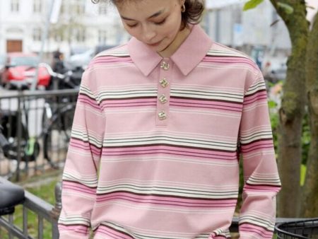 Cras - Bea Blouse C389 - 8085 - 8085 Multistripe Pink Hot on Sale