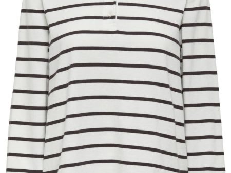 Only - Onlsira L S Polo - 4842703 Chocolate Torte Cd Stripes Online Sale