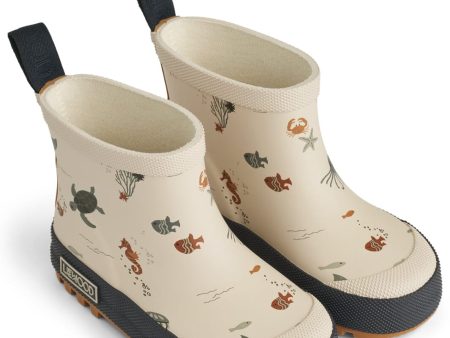 Liewood - Tekla Printed Rainboot - Sea creature   Sandy Online Sale