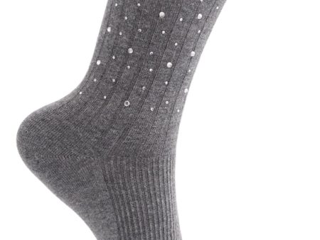 Black Colour - Bcdiamond Sock 4318 - Lt. Grey For Sale