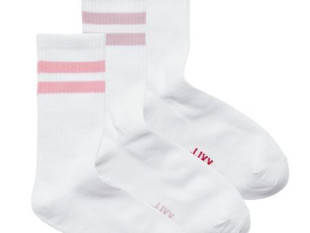 Jjxx - Jxbasic Tennis Sock 3-Pack Acc - 4720305 Racing Red W. Morning Glory Mauve Shadows For Sale