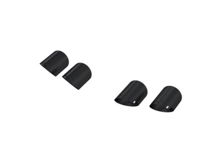 MBRP 15-24 Ford Mustang T304 SS 4in OD   6.5in Length Quad Tip Cover Kit - Black Tip Fashion