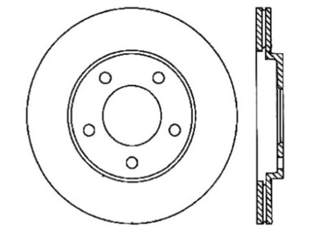 StopTech 05-10 Ford Mustang V6 4.0L   GT V8 4.6L Cross Drilled Right Rear Rotor For Cheap