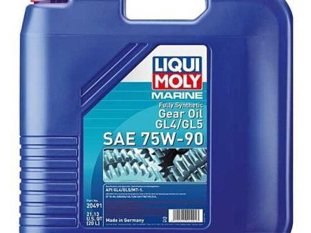 LIQUI MOLY 20L Marine Fully Synthetic Gear Oil (GL4 GL5) SAE 75W90 Fashion