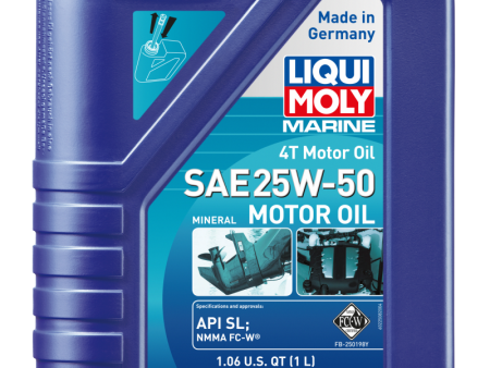 LIQUI MOLY 1L Marine 4T Motor Oil SAE 25W50 Fashion