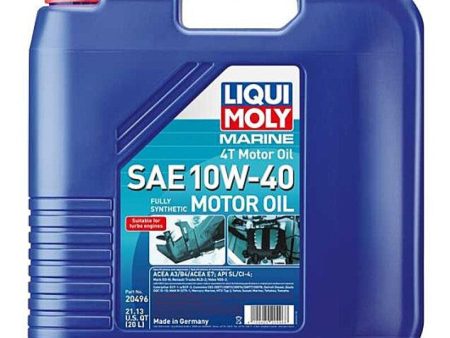 LIQUI MOLY 20L Marine 4T Motor Oil SAE 10W40 Online