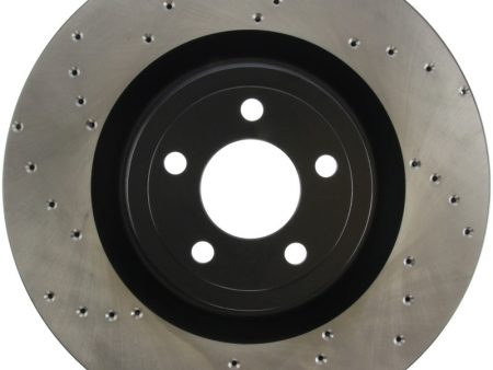 StopTech Cross Drilled Sport Brake Rotor - 2015 Ford Mustang w  Brembo - Front Right Online now