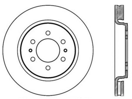 StopTech Drilled Sport Brake Rotor Fashion